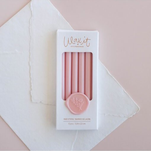 Wax it - Set de 6 Barras de Lacre Ouro Rosa