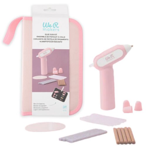 Kit Pistola de Cola Quente Creative Flow Rosa