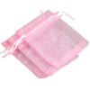 Saco de Organza Rosa Claro 11x8cm