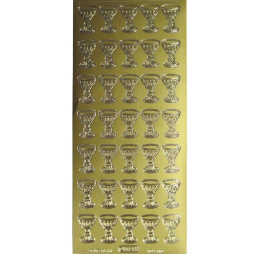 Autocolantes Cálices - Dourado