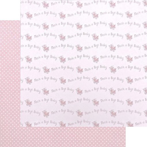 Folha de Papel de Scrapbooking It's a Girl 13 30x30cm