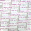 Folha de Papel de Scrapbooking It's a Girl 1 30x30cm
