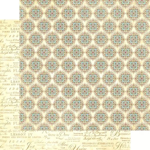 Folha de Papel de Scrapbooking Herbal Infusion 20x20cm