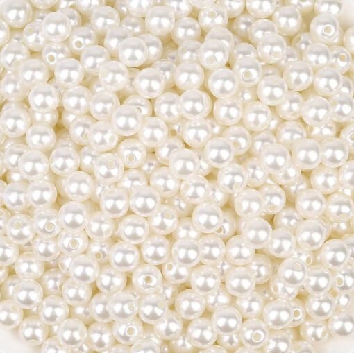 Pérolas Marfim 7mm – 50 pcs