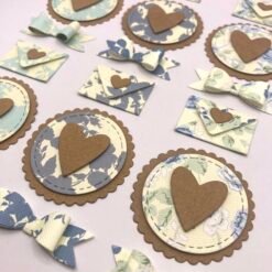 Enfeites para Scrapbooking Estampa Delicada – 18 pcs