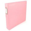 Álbum em Couro Rosa 30x30cm