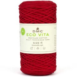 Novelo de Algodão Eco Vita 4 - Vermelho
