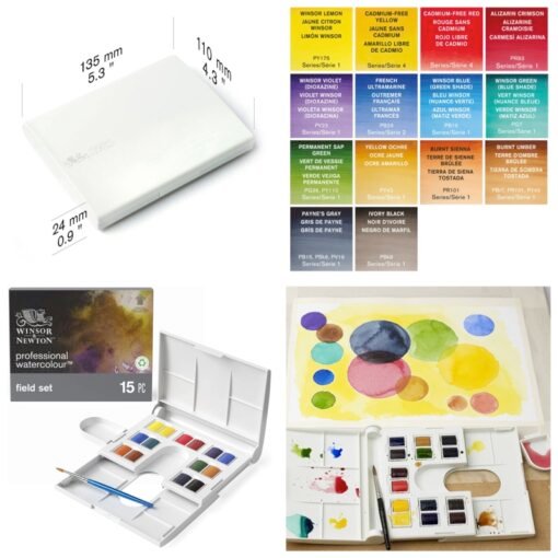 Aquarelas Profissionais Set Field – 15 pcs