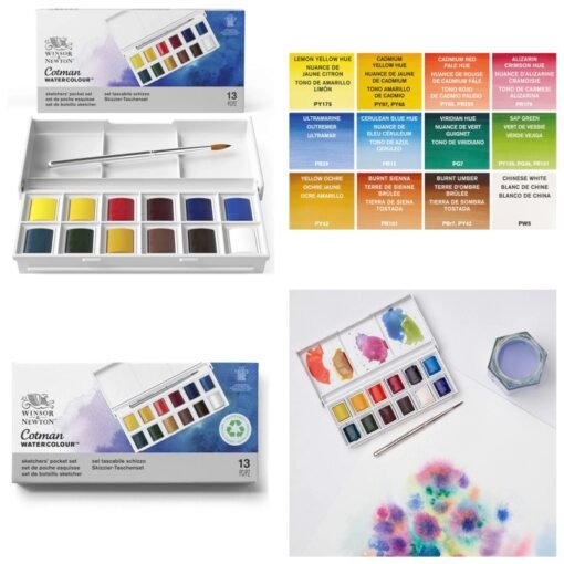Aquarelas Cotman Set Sketchers' Pocket – 13 pcs
