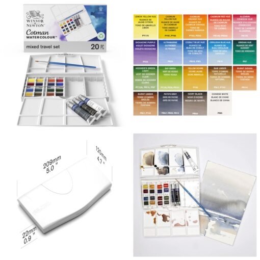 Aquarelas Cotman Set Mixed Travel – 20 pcs