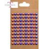 Meias Pérolas Vermelho e Azul Iridescente 8mm – 100 pcs