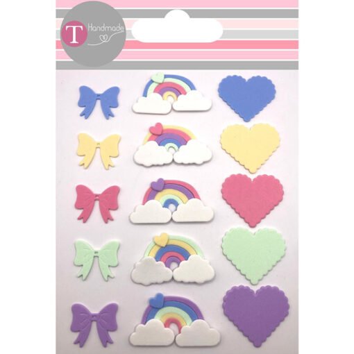 Conjunto Arco-Iris em EVA – 15 pcs