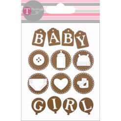 Die Cuts Baby Girl – 14 pcs