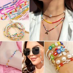 Missangas Vintage Coloridas – 1300 pcs