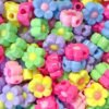 Contas Flores Coloridas 12mm – 100 pcs