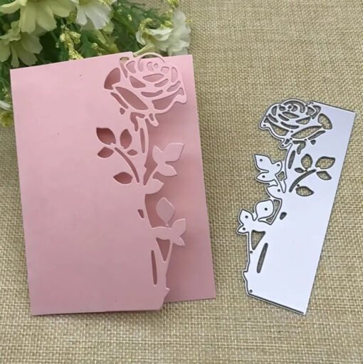 Cortante de Borda para Cartão com Rosa