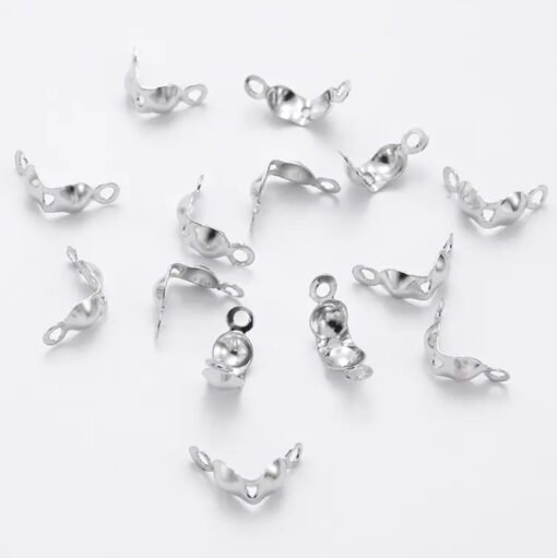 Fechos para Extremidade de Bijuteria Prata – 50 pcs
